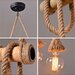 Candelabru Retro Rope 6, 6 surse de iluminare