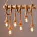 Candelabru Retro Rope 6, 6 surse de iluminare